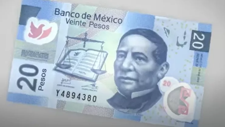 Billete de 20 pesos