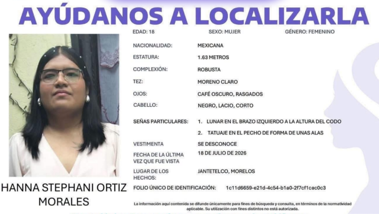 SE BUSCA a Hanna Stephani Ortiz Morales.