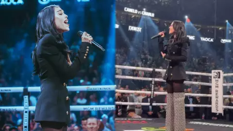 VIDEO: ¿Multarán a Danna Paola por deformar el Himno Nacional?