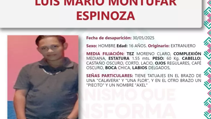 Luis Mario desaparecido