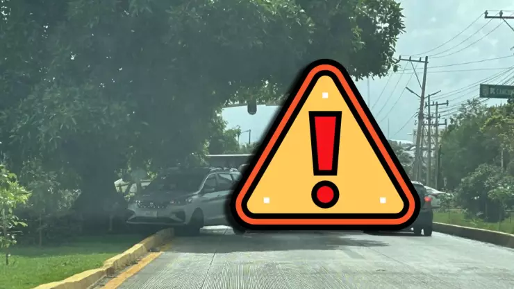 ¡Al momento! Se reporta choque en la avenida Tulum de Cancún