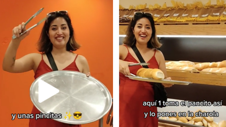 Chilena se sorprende de cómo compran pan los mexicanos