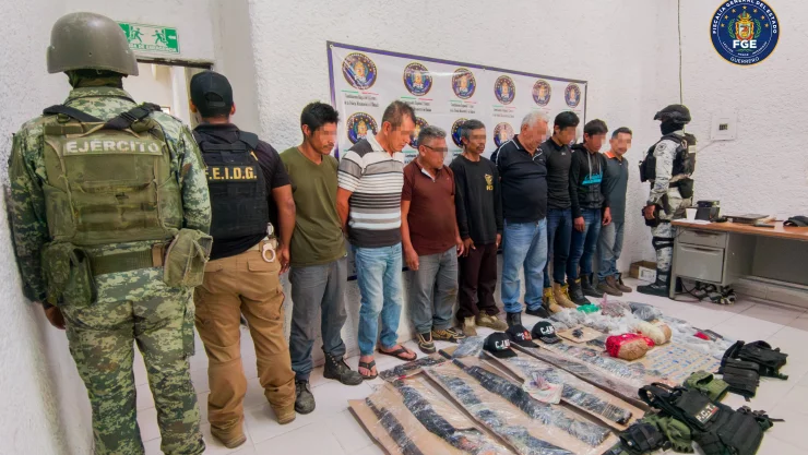 Los detenidos fueron puestos a disposición del MP en Guerrero.