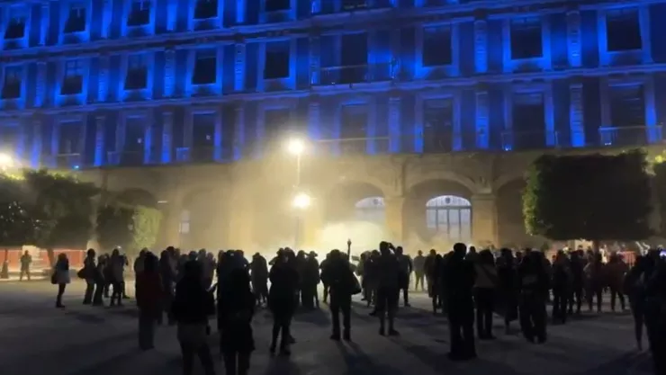 Daños durante la marcha del 8M