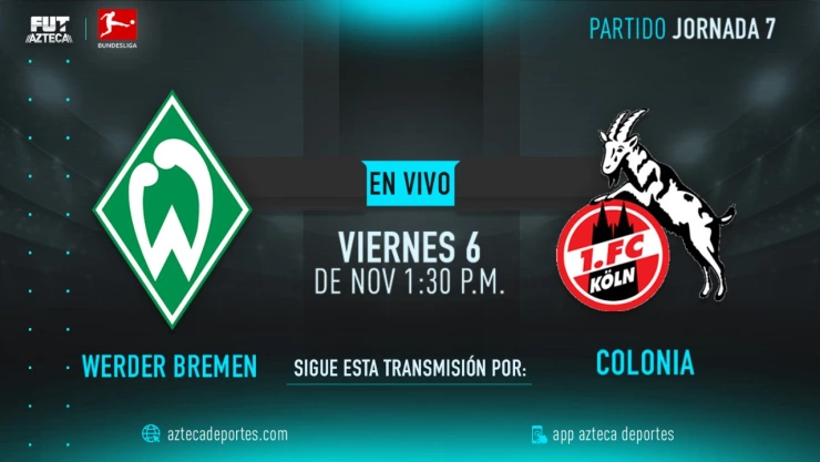 Werder Bremen vs Colonia | Jornada 7 Bundesliga