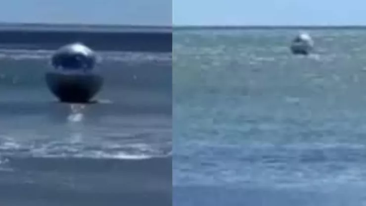 Esferas gigantes encontradas en playas de México