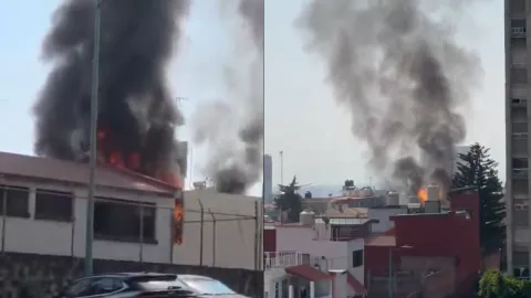 Incendio en Coyoacán: Se desata el fuego en casa de la colonia Vistas del Maurel