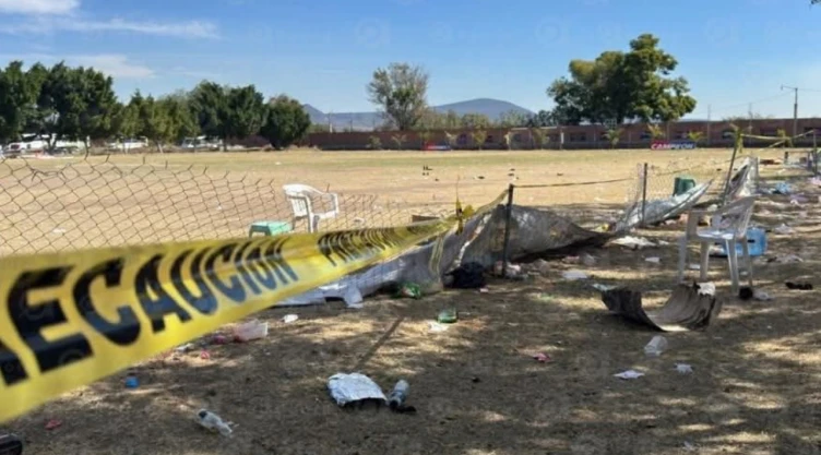 masacre cancha de fútbol en Salamanca, Guanajuato