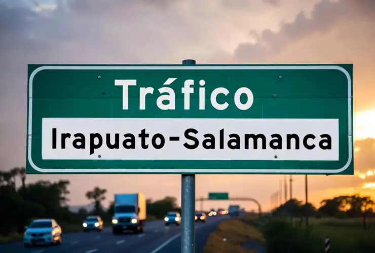 ¡Carga vehicular pesada! Este es el tráfico en la carretera Irapuato-Salamanca hoy jueves 25 de diciembre.jpg