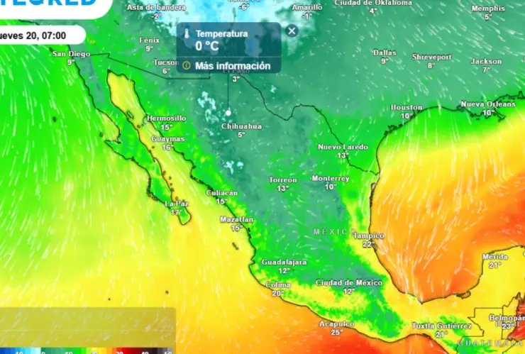 Masa de aire polar Chihuahua