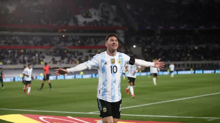 Lionel Messi con la Selección Argentina 