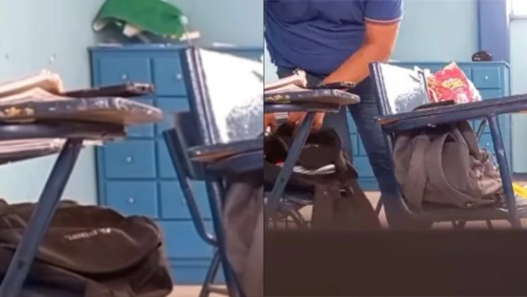 Captan a maestro robando dinero de sus alumnos en Sonora