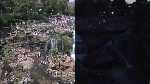 Eclipse solar total de 2017 en Greenville, Carolina del Sur