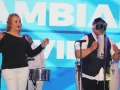 Gran ambiente se vivió durante la presentación.