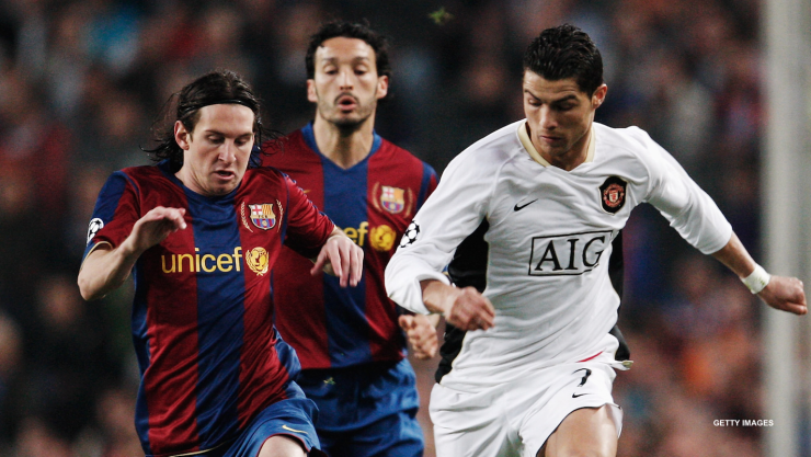 Messi y Cristiano Ronaldo