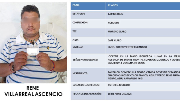 Hallan sin vida a conductor de plataforma desaparecido en Morelos.