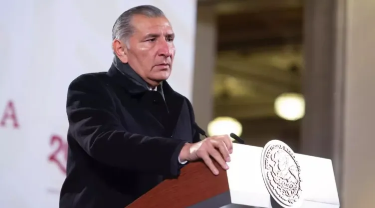 Adán Augusto habla en conferencia mañanera