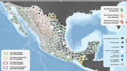 Clima en México hoy 1 de mayo de 2024