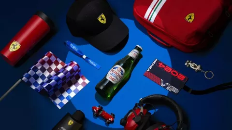 Imagen de Ferrari anunciando un nuevo patrocinio