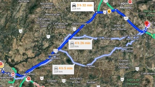 Tráfico en la carretera Guadalajara–León hoy 25 de noviembre.png