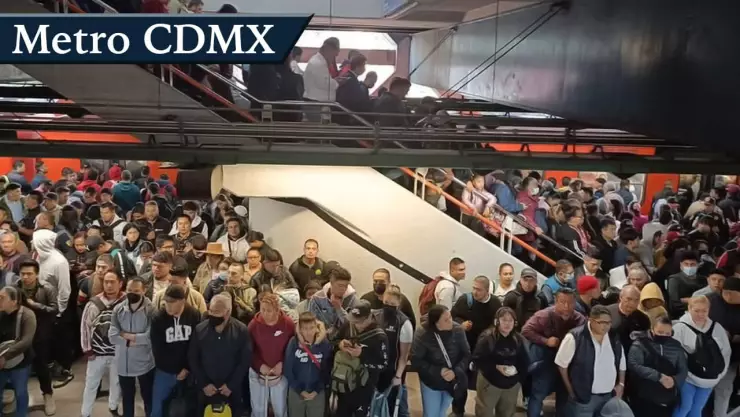 Retrasos y aglomeraciones en el Metro CDMX