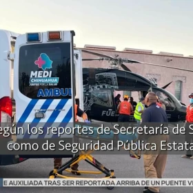 Rescatan a adolescente lesionada tras caer de barranco en Chínipas