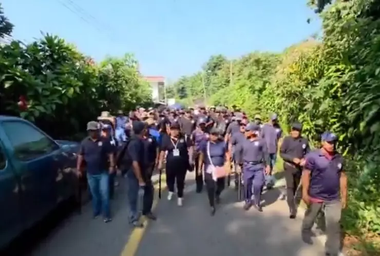 Campesinos se organizan para crear la policía rural en Ejido San Antonio Chicharras, en Tapachula