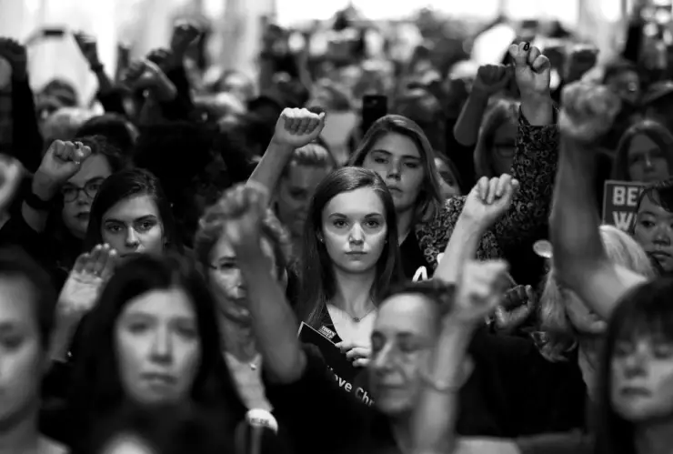 Activists March From Senate To Supreme Court In Support Of Christine Blasey Ford