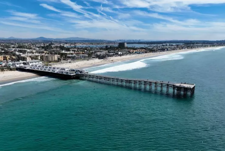 Vista de la costa de San Diego.