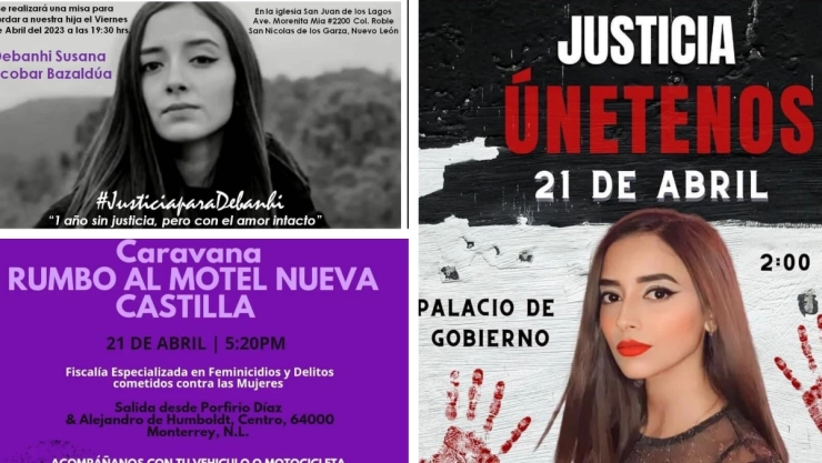 Debanhi Escobar protestas misa un año feminicidio