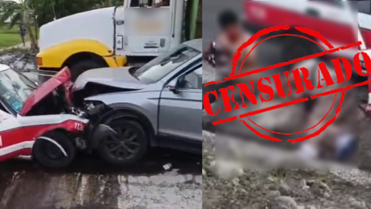Accidente taxi tlapacoyan
