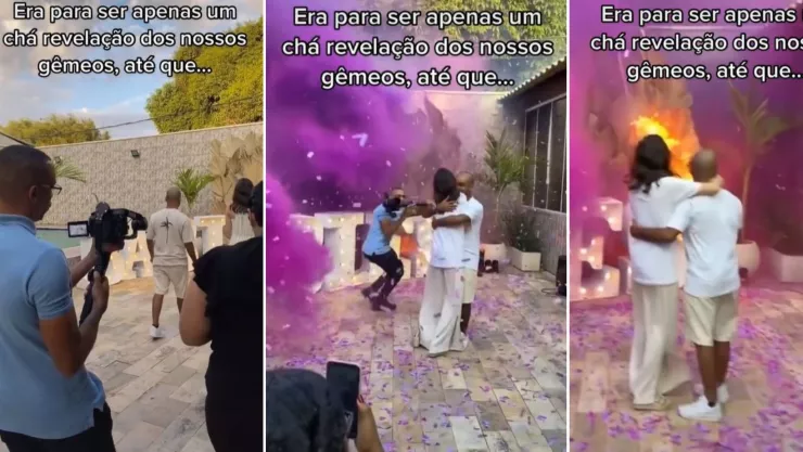 pareja hace revelación de sexo para sus gemelos y termina en un incendio en Brasil.jpg