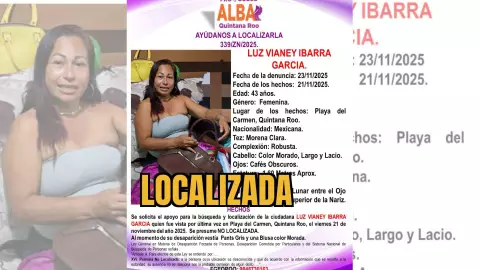 Localizan a Luz Vianey Ibarra tras permanecer tres días desaparecida en Playa del Carmen; esto se sabe
