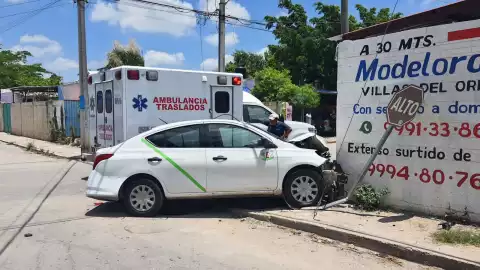 Provoca fuerte accidente automovilístoco en Kanasín