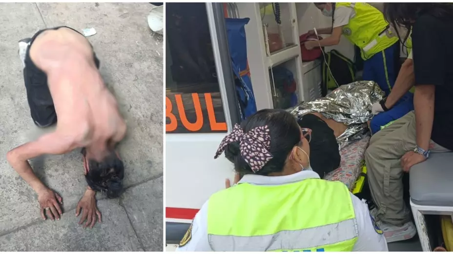 Intentan quemar vivo a un joven durante una riña de indigentes