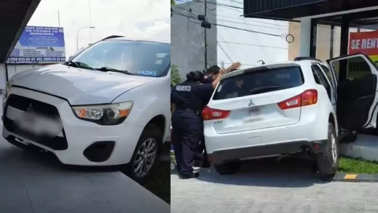 Sufre malestar mientras conducía y provoca accidente vial en plaza comercial de Mérida