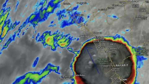 Tormenta de rápida formación en Sinaloa