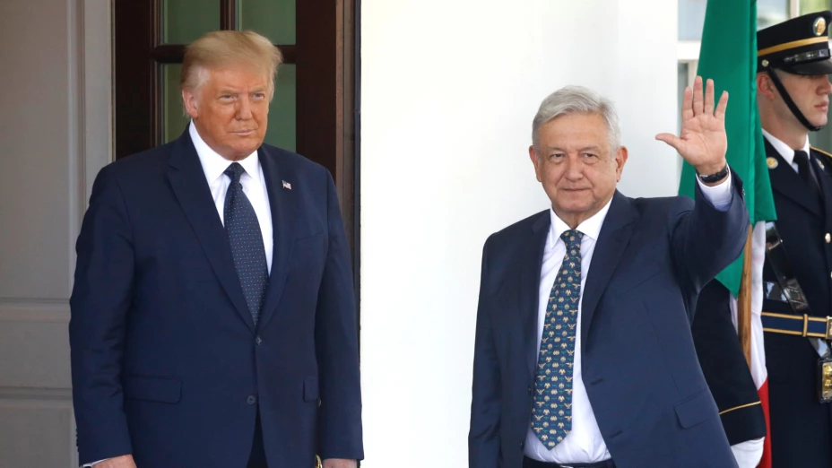 Donald Trump y Andrés M. López Obrador.