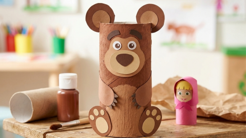 4 ideas de manualidades inspiradas en ‘Masha y el Oso’ que puedes hacer fácilmente con tus hijos