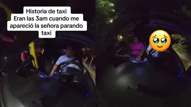 “Eres un ángel de Dios”: Mujer besa a un taxista en Cancún