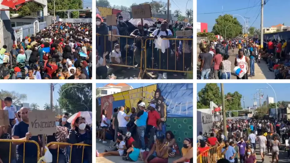 migrantes Tapachula huelga hambre