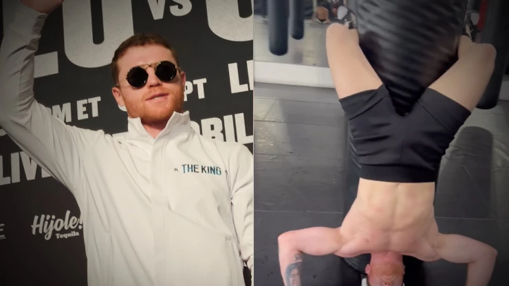 canelo alvare revela impresionante forma de entrenar su cuello 
