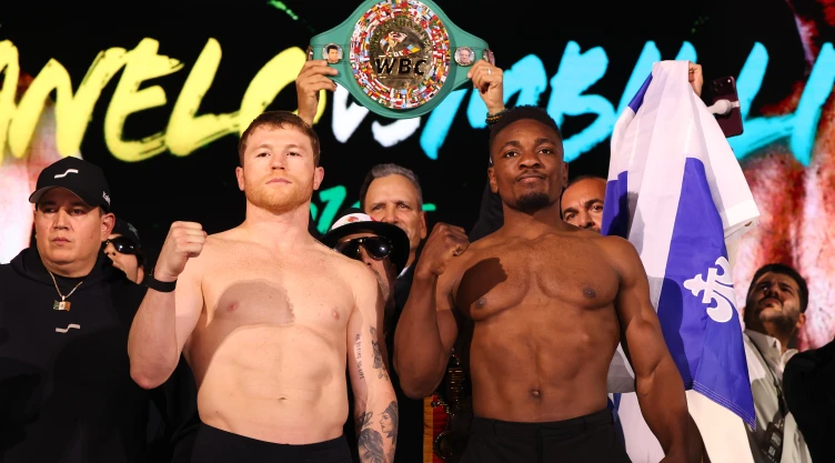Canelo vs Mbilli - Weigh In