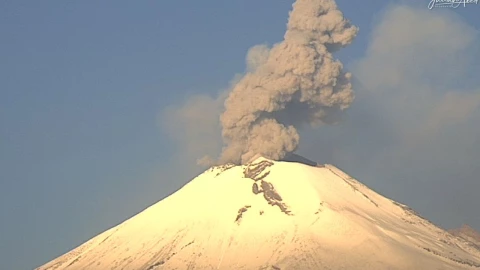 Volcán Popocatépetl hoy 28 de marzo