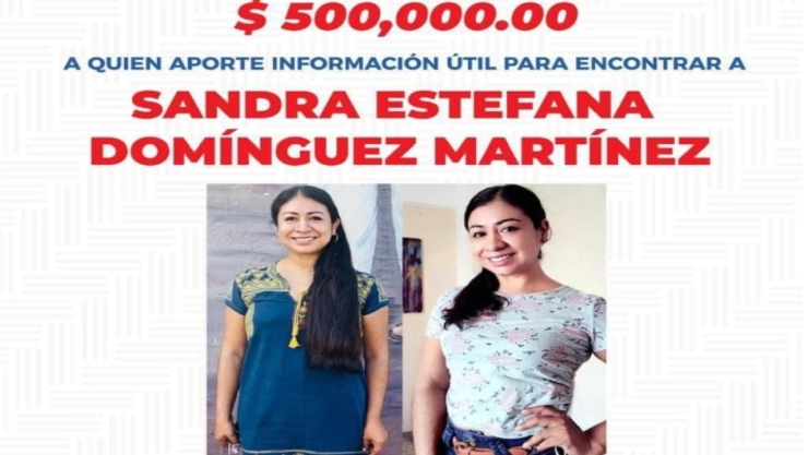 Ofrecen medio millón de pesos a quien informe sobre el paradero de la activista Sandra Domínguez y su esposo