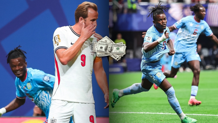 La enorme diferencia de sueldo de Harry Kane y Brian Cipenga, autor del gol de RD Congo vs Inglaterra