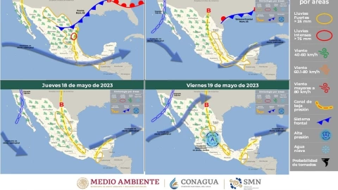 Clima en México este 16 de mayo