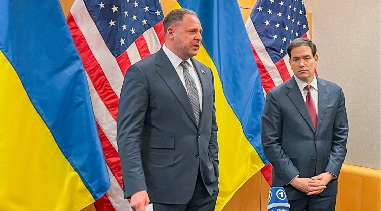 Marco Rubio y Andriy Yermak