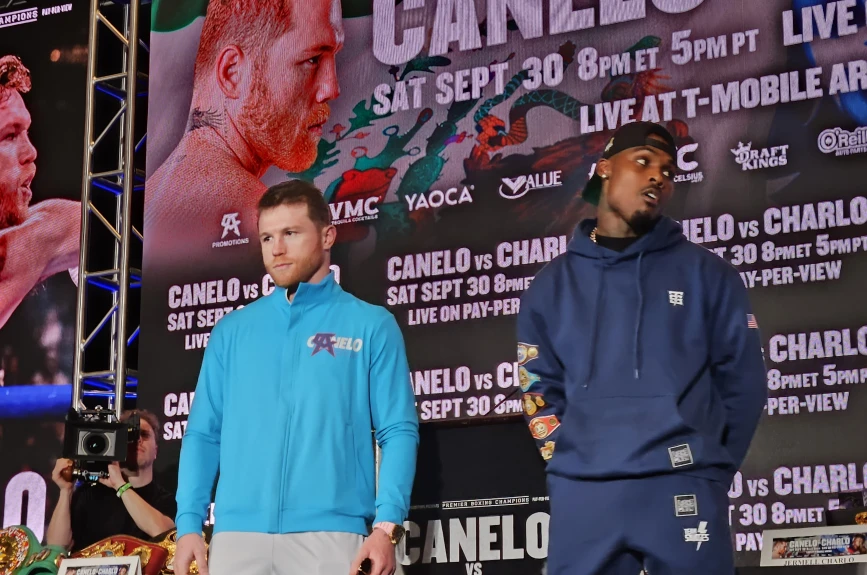 Conferencia de prensa Canelo Charlo Las Vegas