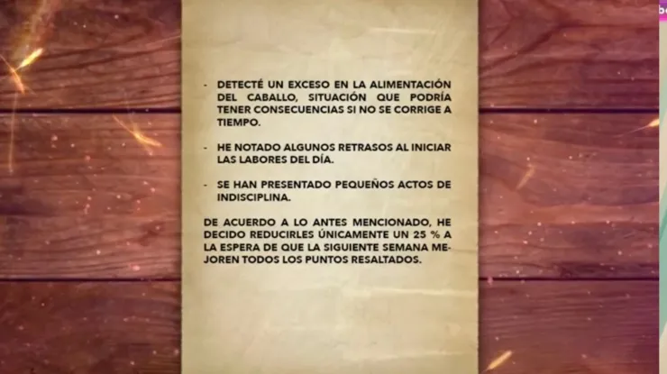 La carta que El Mayoral le envió a Adal Ramones.